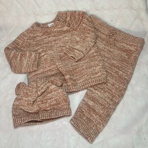 Carter's  3pc Knit Sweater Top & Pants Set size 6-9 months